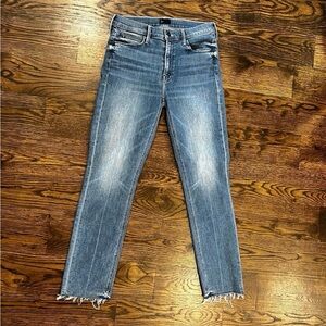 MOTHER Denim Jeans - Dazzler ankle fray size 28 like new
